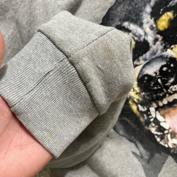 EUC Men’s Small/Women’s Medium Givenchy Rottweiler Print Cotton Sweatshirt Grey - Picture 11 of 11